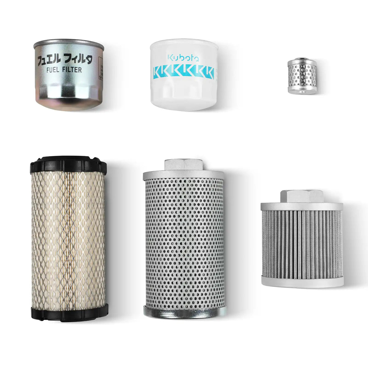 ( 1 Pack / 6 Pcs ) Filter Element Set for Mini Compact Excavator MEC17,MEC17PRO (SKU: 150533, 150534)