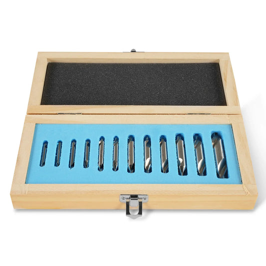 12PC HSS CENTER DRILLS SET for SKU: 500200 | Model: VM18L SKU: 500201 | Model: VM18LD SKU: 500202 | Model: VM25L SKU: 500203 | Model: VM25LD SKU: 500204 | Model: VM32L SKU: 500205 | Model: VM32LD