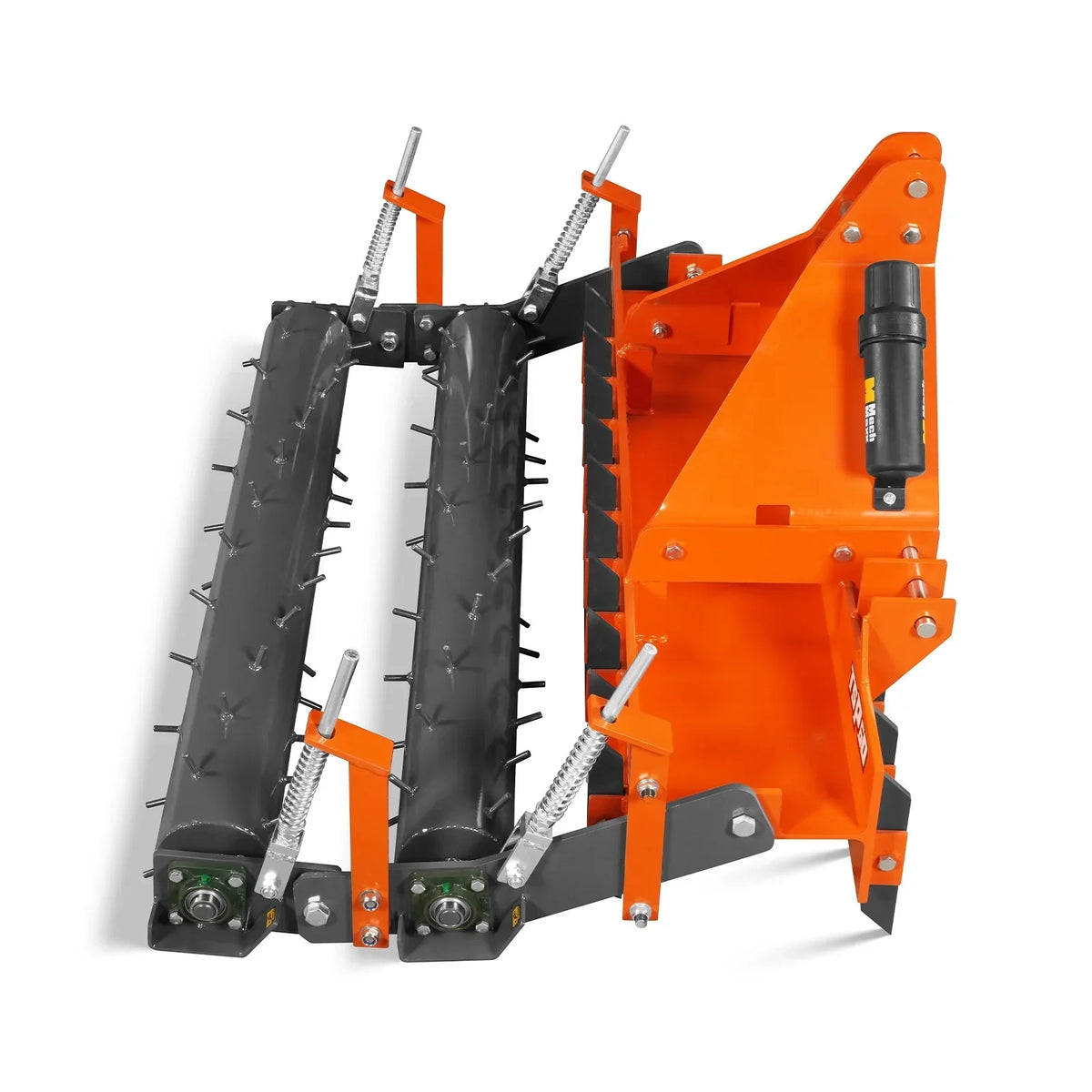 60" Heavy Duty Soil Pulverizer, Double Spiked Roller, 21 Shanks, Category 1 and 2, 3 Point Hitch Tractor Attachment, TSP60D