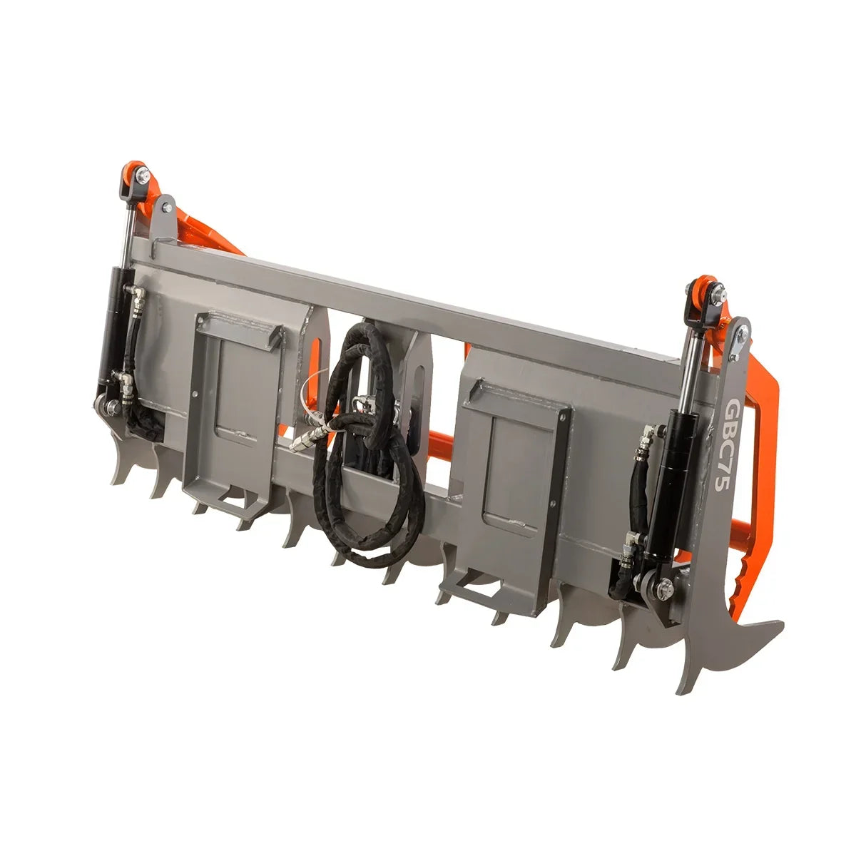 MechMaxx 75" Hydraulic Claw Root Rake Grapple Skid Steer Attachment , GBC75