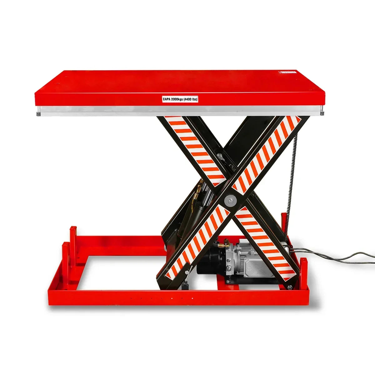 4400lbs Capacity Stationary Powered Hydraulic Lift Table, 51.2" x 33.5" Platform, 41.3" Lift Height, UL Certified Motor, ELT44