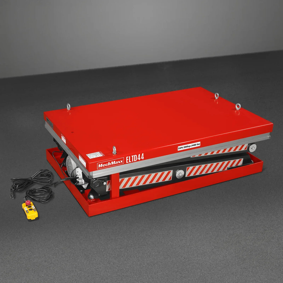 4400lbs Capacity Stationary Electric Hydraulic Double Scissor Lift Table, 51.2" x 33.5" Platform, 70.1" Lift Height, UL Certified Motor, ELTD44