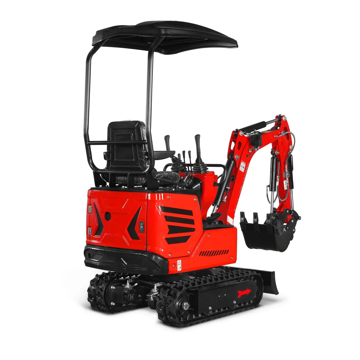 Mini Compact Excavator HONDA GX390 Engine, 65.7" Max. Digging Depth, 1Ton, 2280 LBS Operating Weight, MEC10