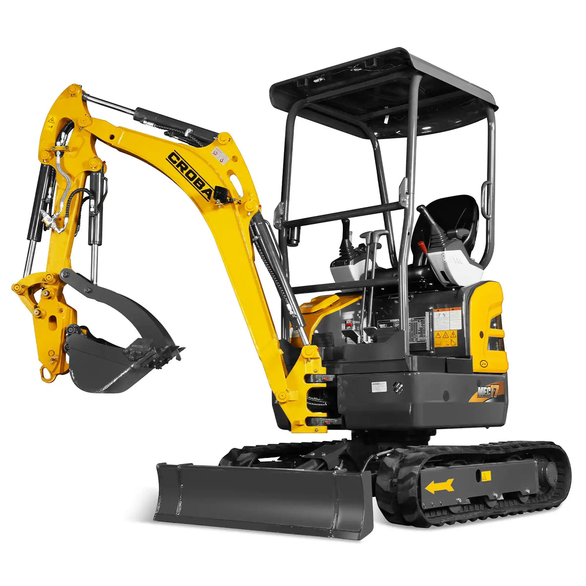 Mini Compact Excavator Kubota D902 Engine, 89" Max. Digging Depth, 1.7 Ton, 4145 LBS Operating Weight, MEC17