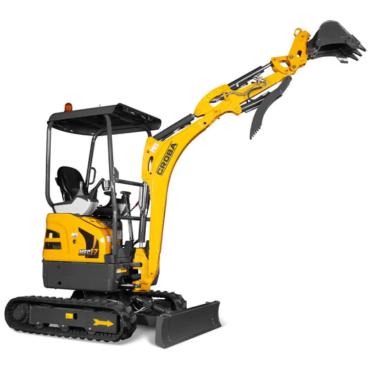 Mini Compact Excavator Kubota D902 Engine, 89" Max. Digging Depth, 1.7 Ton, 4145 LBS Operating Weight, MEC17