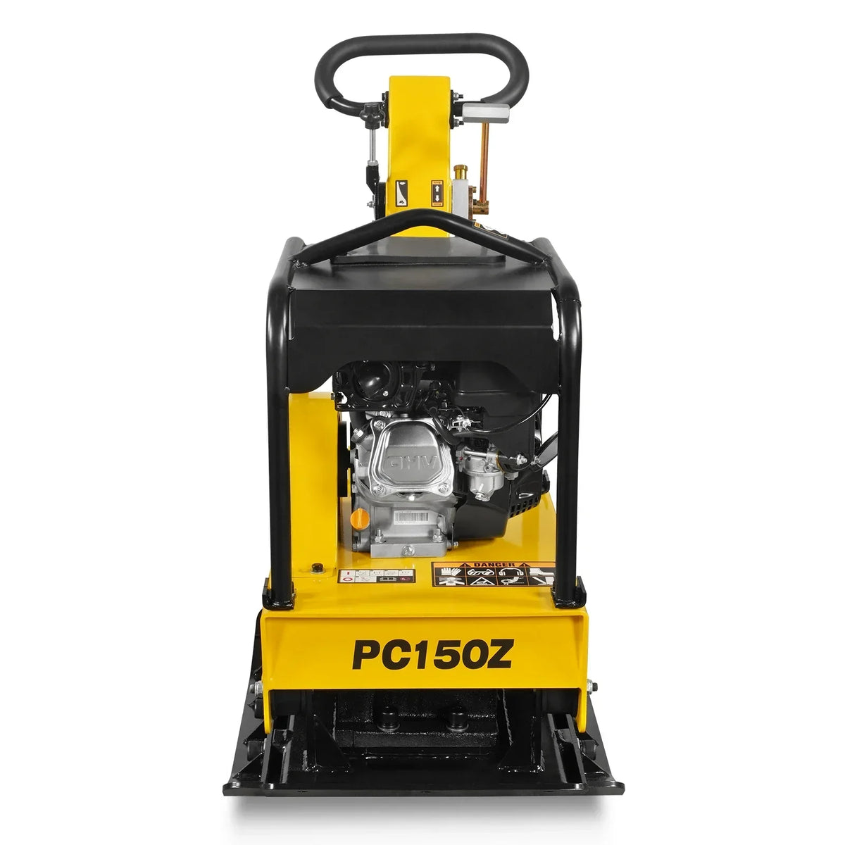 5.8 HP Reversible Plate Compactor with Wheel Kit and Extension Plates, 5625 lb Centrifugal Force, PC150Z