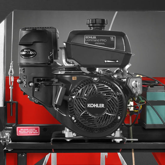 26" Portable Sawmill (5x Blades Included), KOHLER CH440 429cc E-Start Gasoline Engine, 20" Board Width, 20' Track Length (13' Track Length + 6.4' Track Extension Included) , SM-26