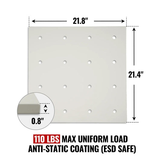 ( 1 Pack / 1 Pcs ) Shelf with 5 Pcs Clips, 540/730L Cabinet, White (for SKU:203002W, 203010W, 203006W, 203011W)