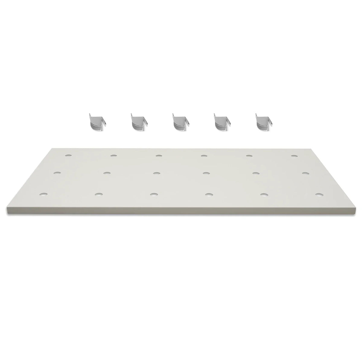 ( 1 Pack / 1 Pcs ) Shelf with 5 Pcs Clips, 880L Cabinet, White (for SKU:203003W, 203007W)