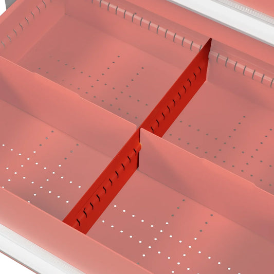 (1 Pack/6 Pcs Depth18.05"Height1.89")Extra Drawer Long Dividers For Modular Tool Cabinet