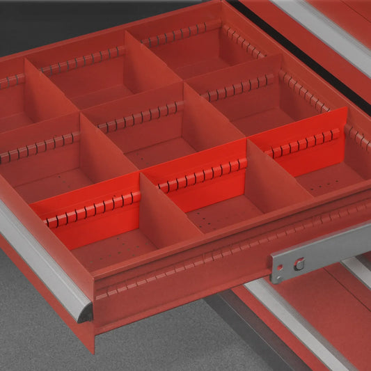 (1 Pack/6 Pcs Depth24.07"Height1.89")Extra Drawer Long Dividers For Modular Tool Cabinet