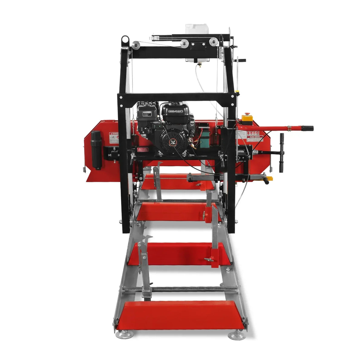 26" Portable Sawmill, 420cc 15HP E-Start Gasoline Engine, 20" Board Width, 13' Track Length , SM-26