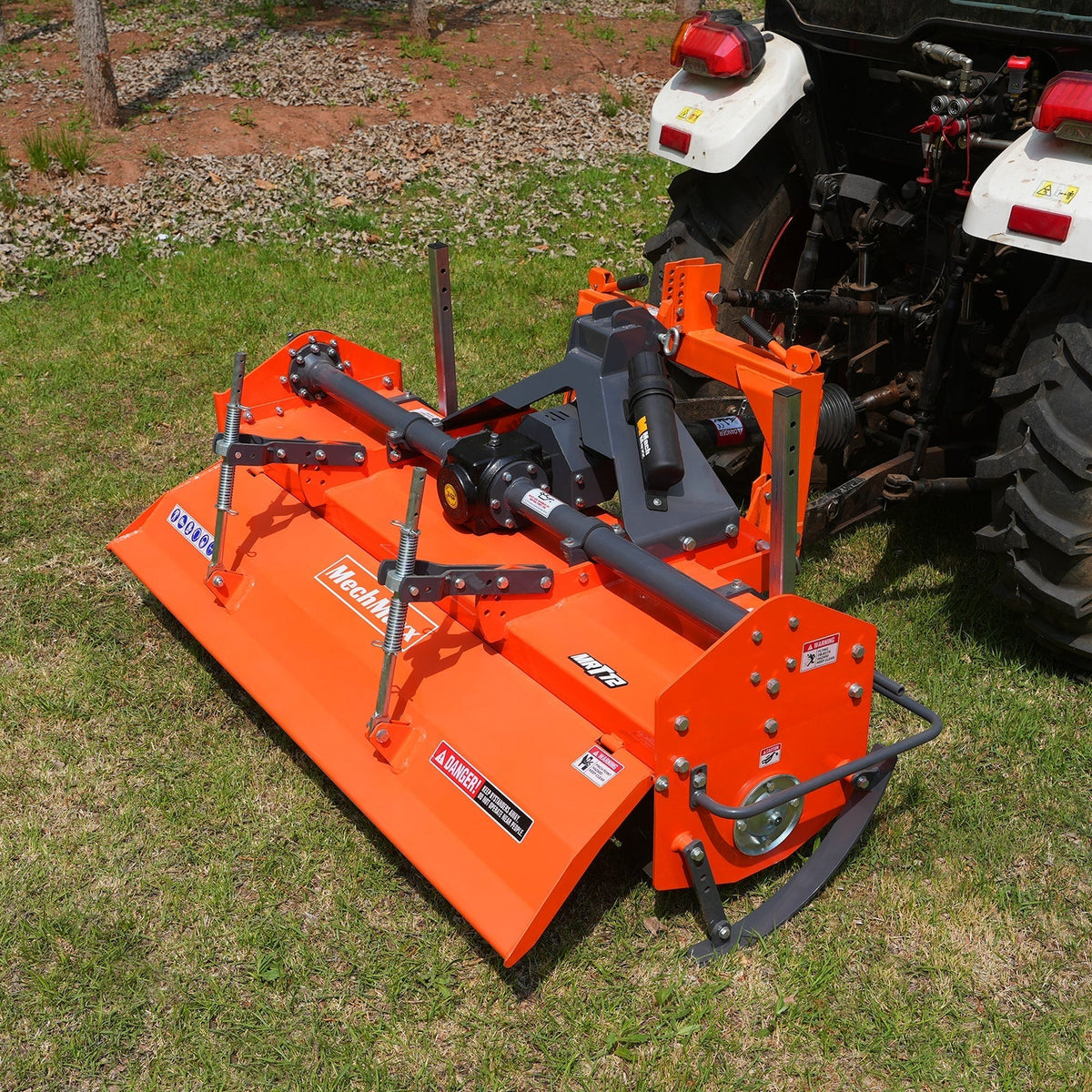72 in Rotary Tiller,  3 Point Hitch Cat.1 & 2,  Gear Drive,  PTO Shaft Included with Slip Clutch,  35-70 HP,  MRT72