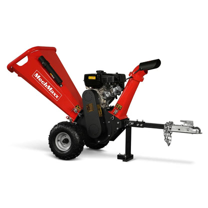 4 inch DUCAR 212cc 7hp Gas Engine Powered Wood Chipper with Towbar,  GS650