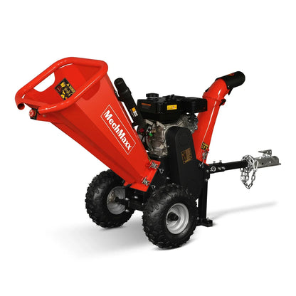4 inch DUCAR 212cc 7hp Gas Engine Powered Wood Chipper with Towbar,  GS650