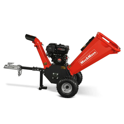 4 inch DUCAR 212cc 7hp Gas Engine Powered Wood Chipper with Towbar,  GS650