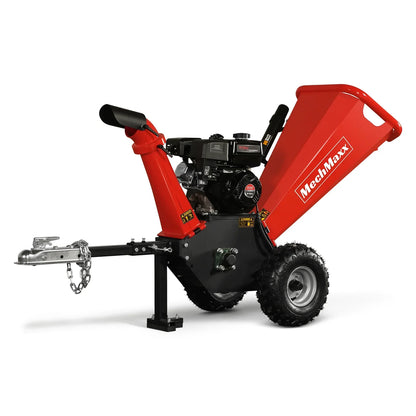 4 inch DUCAR 212cc 7hp Gas Engine Powered Wood Chipper with Towbar,  GS650