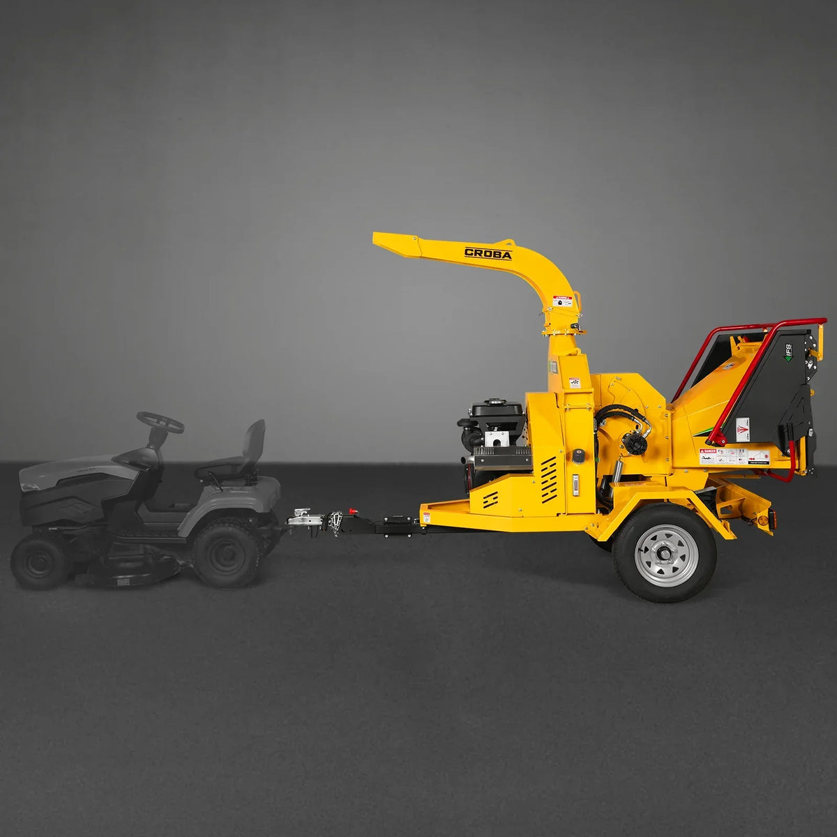 35hp 1000cc ZONSEN E-Start 8 inch Gas Powered Commerical Wood Chipper with Intelligent Hydraulic Feeding System ,  CROBA TX1000