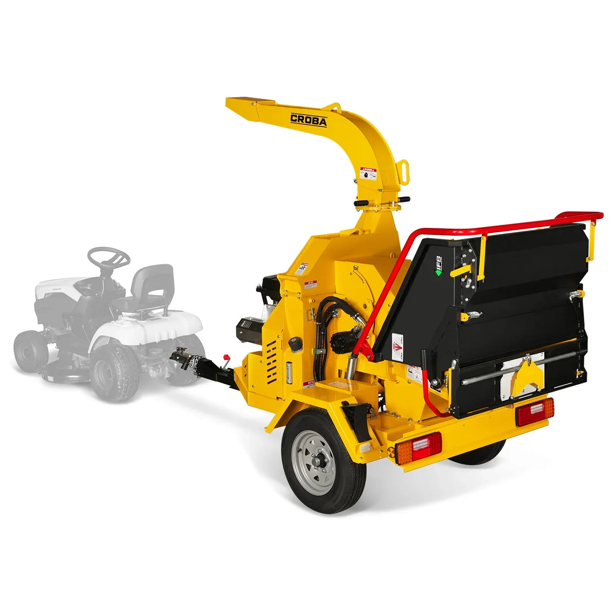 35hp 1000cc ZONSEN E-Start 8 inch Gas Powered Commerical Wood Chipper with Intelligent Hydraulic Feeding System ,  CROBA TX1000