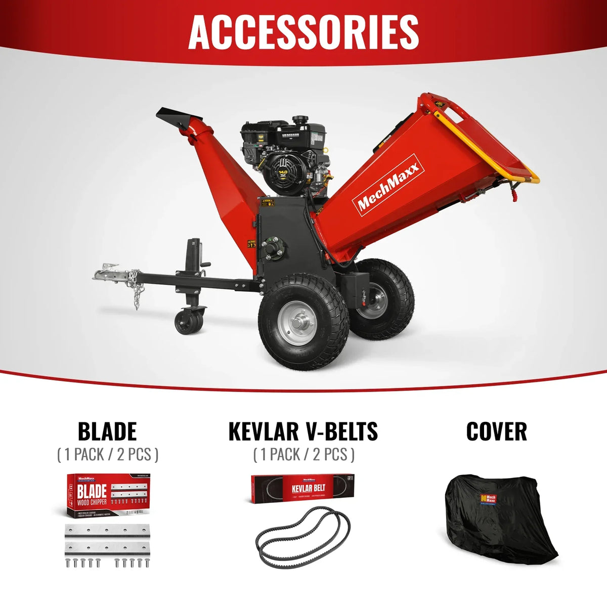 6 inch E-start B&S VANGUARD 408cc 14hp Gasoline Engine Powered Drum Wood Chipper ,  P4206
