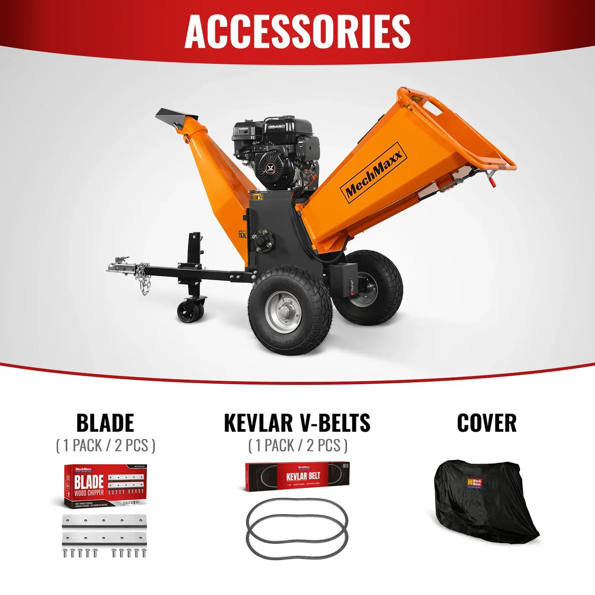 6 inch E-start ZONSEN 420cc 15hp Gasoline Engine Powered Drum Wood Chipper ,  P4206