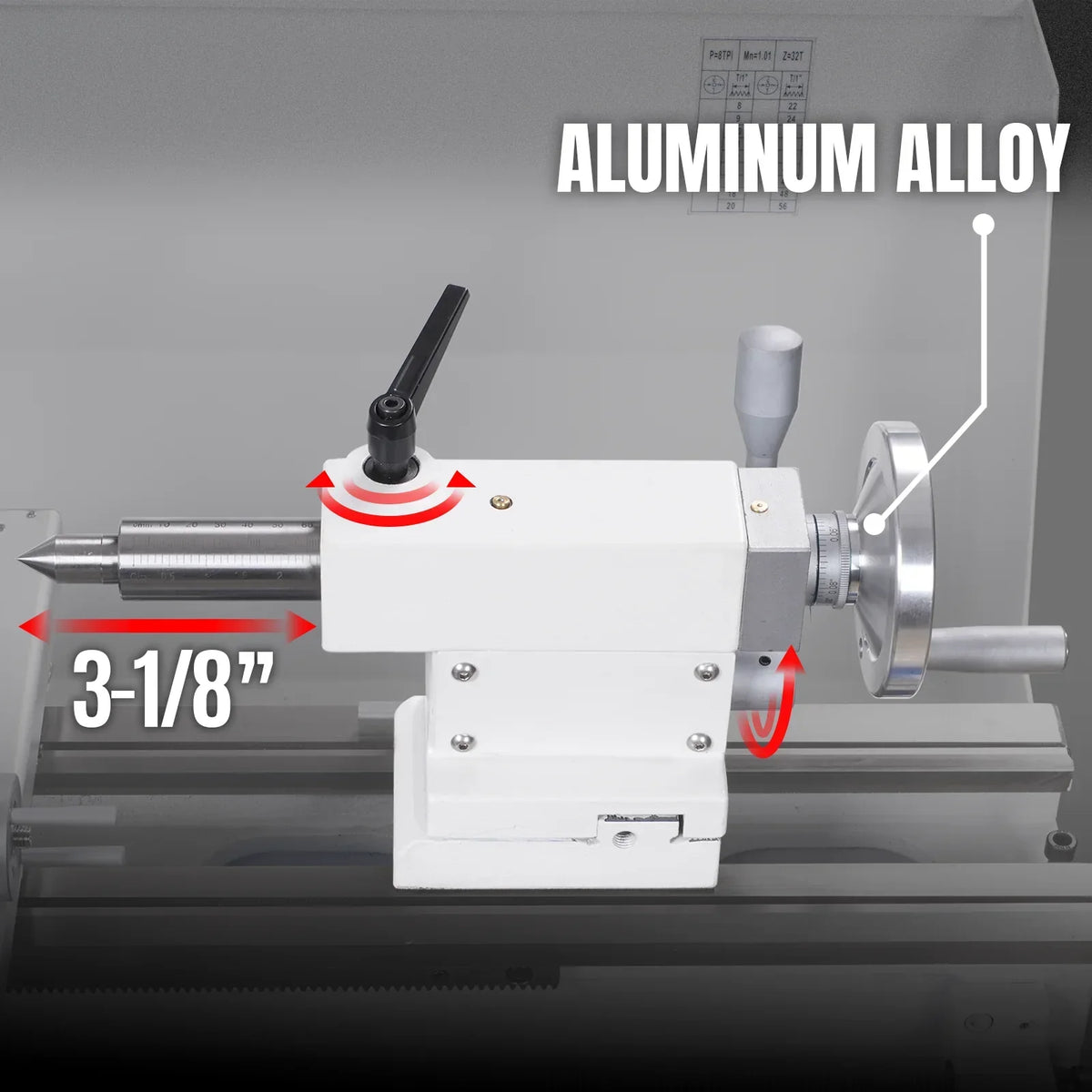 Metal Lathe Machine 11'' x 30'' High Precision Benchtop Brushless Motor 0-2000 RPM Variable Speed Metal Working Machine 2HP Small Lathe without Stand 1130V