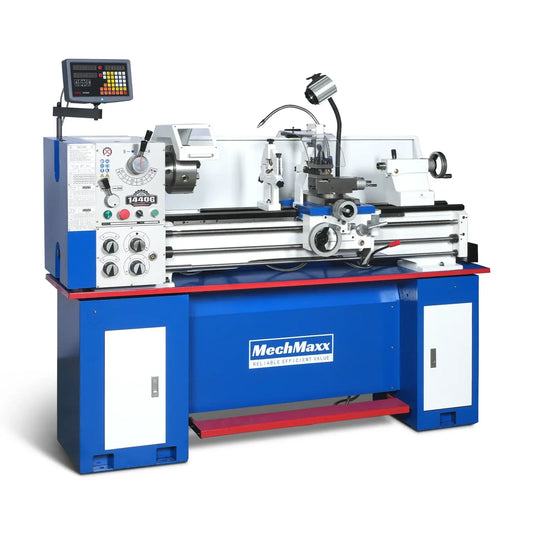 Industrial Metal Lathe Machine with DRO 14' x 40'' High Precision 84-1850 RPM  Variable Speed Metal Working Machine 2HP Small Lathe with Stand 1440G
