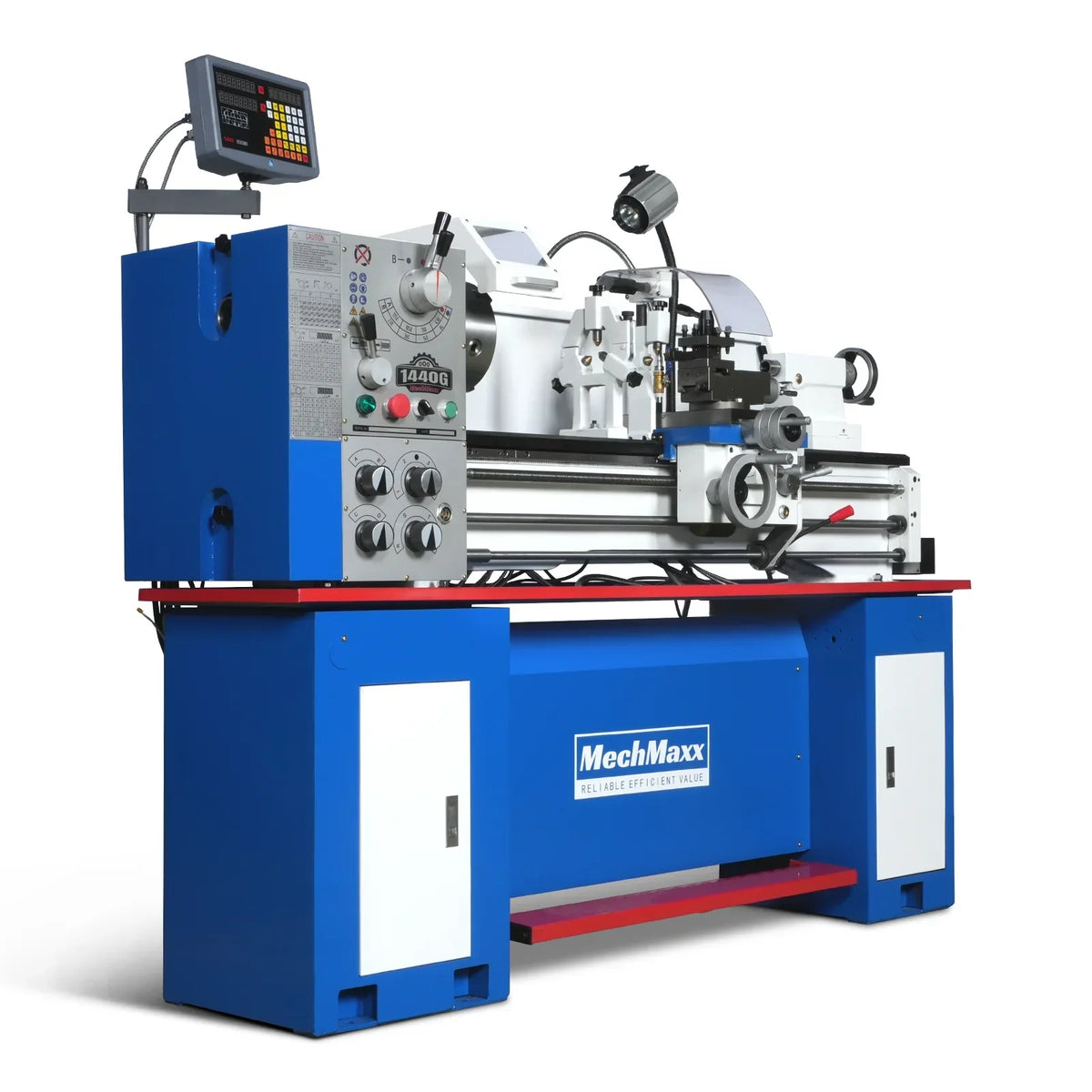 Industrial Metal Lathe Machine with DRO 14' x 40'' High Precision 84-1850 RPM  Variable Speed Metal Working Machine 2HP Small Lathe with Stand 1440G