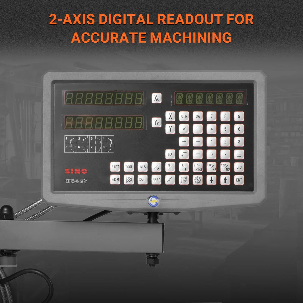 14" x 40" Industrial Metal Lathe Machine with Variable Speed DRO Gunsmith Gearhead Precision Turning Drilling Belt Drive 1440GV