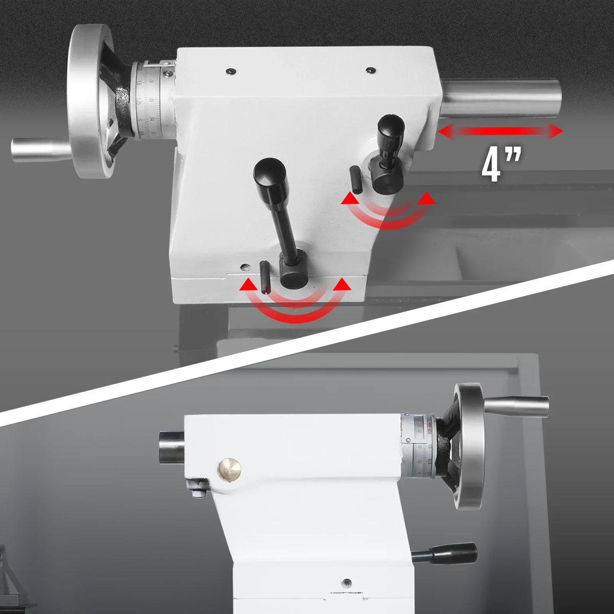14" x 40" Industrial Metal Lathe Machine with Variable Speed DRO Gunsmith Gearhead Precision Turning Drilling Belt Drive 1440GV
