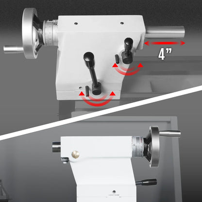 14" x 40" Industrial Metal Lathe Machine with Variable Speed DRO Gunsmith Gearhead Precision Turning Drilling Belt Drive 1440GV