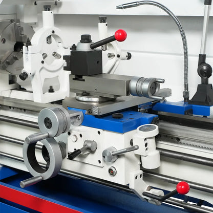 14" x 40" Industrial Metal Lathe Machine with Variable Speed DRO Gunsmith Gearhead Precision Turning Drilling Belt Drive 1440GV