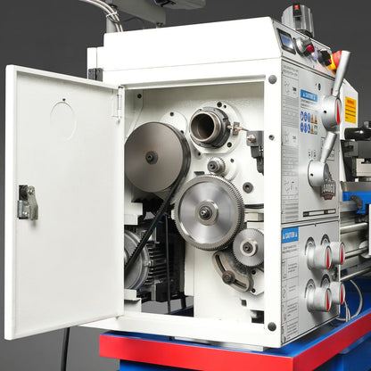 14" x 40" Industrial Metal Lathe Machine with Variable Speed DRO Gunsmith Gearhead Precision Turning Drilling Belt Drive 1440GV