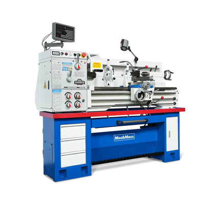 14" x 40" Industrial Metal Lathe Machine with Variable Speed DRO Gunsmith Gearhead Precision Turning Drilling Belt Drive 1440GV
