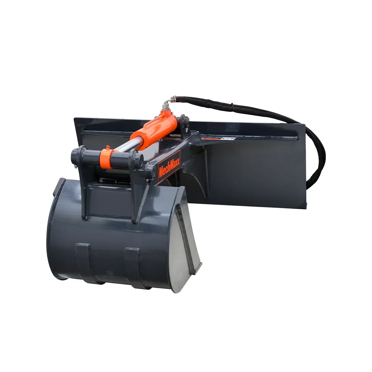 MechMaxx Skid Steer Backhoe Attachment, 18in Bucket Included, 59in Digging Depth