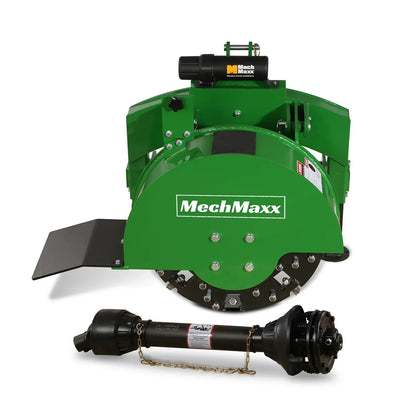 3-Point PTO Stump Grinder with 34 Carbide Teeth (PTO Shaft Included with Slip Clutch),  for 15-45HP Tractor,  SG24