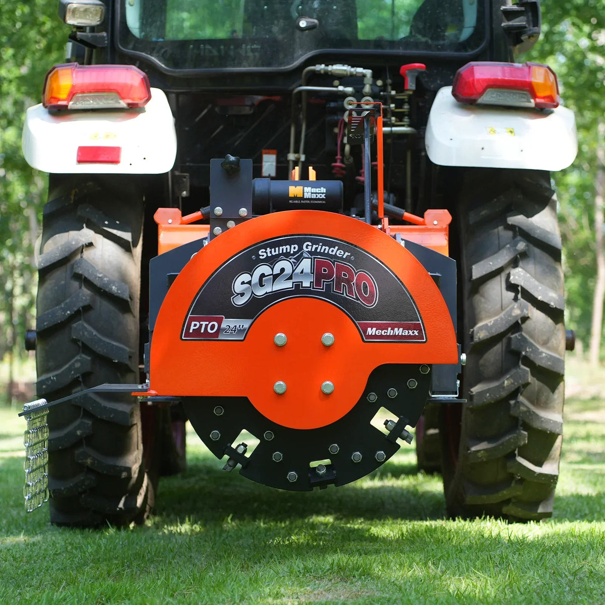 3-Point PTO Stump Grinder & Wood Chipper Bundle; SG24PRO; BX42S; Orange
