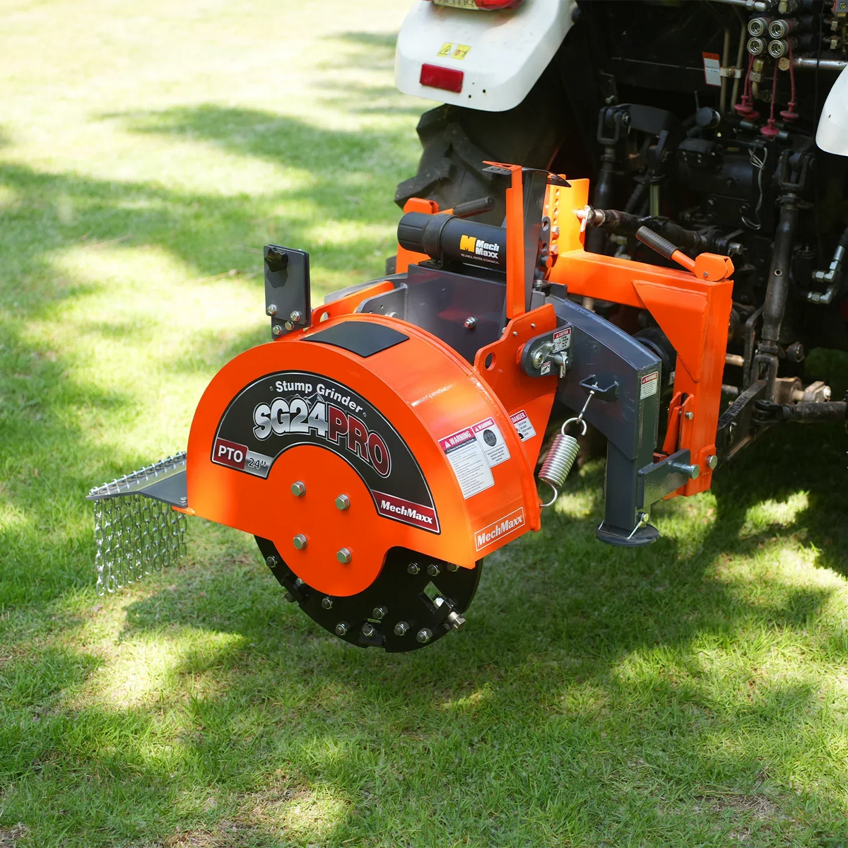 3-Point PTO Stump Grinder & 6",  3 Point Hydraulic PTO Wood Chipper Bundle, SG24PRO & WC68H