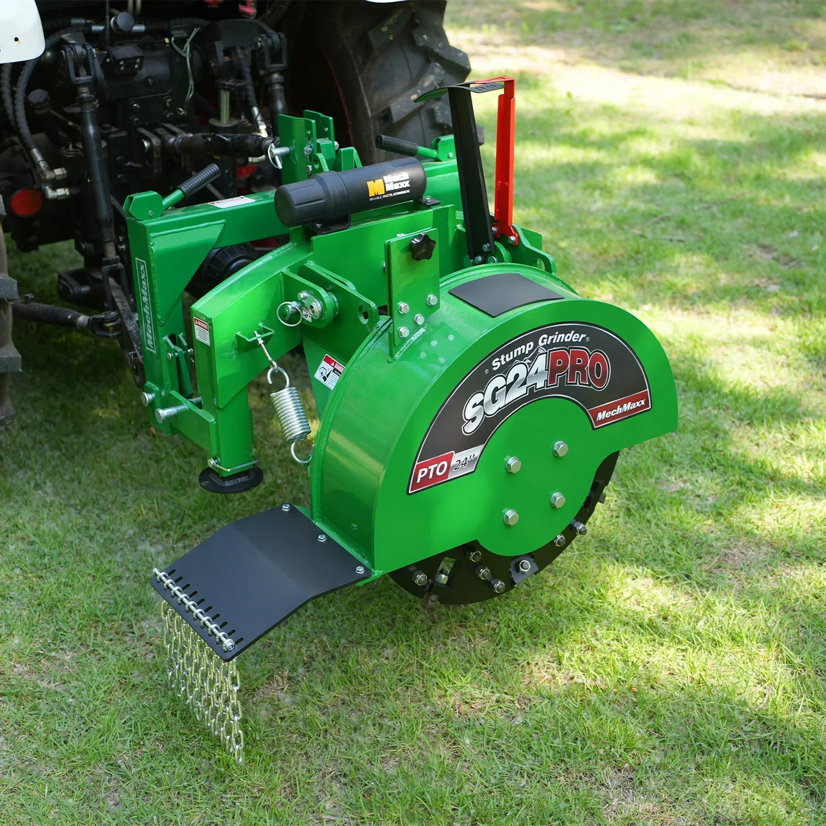 3-Point PTO Stump Grinder & Wood Chipper Bundle; SG24PRO; BX42S; Green