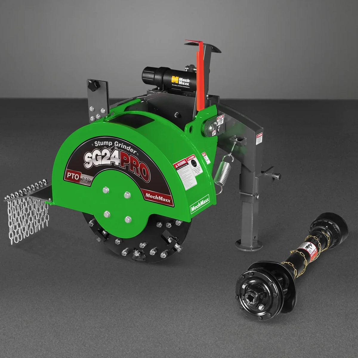 3-Point PTO Stump Grinder & Wood Chipper Bundle; SG24PRO; BX42S; Green