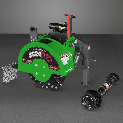 3-Point PTO Stump Grinder & Wood Chipper Bundle; SG24PRO; BX42S; Green