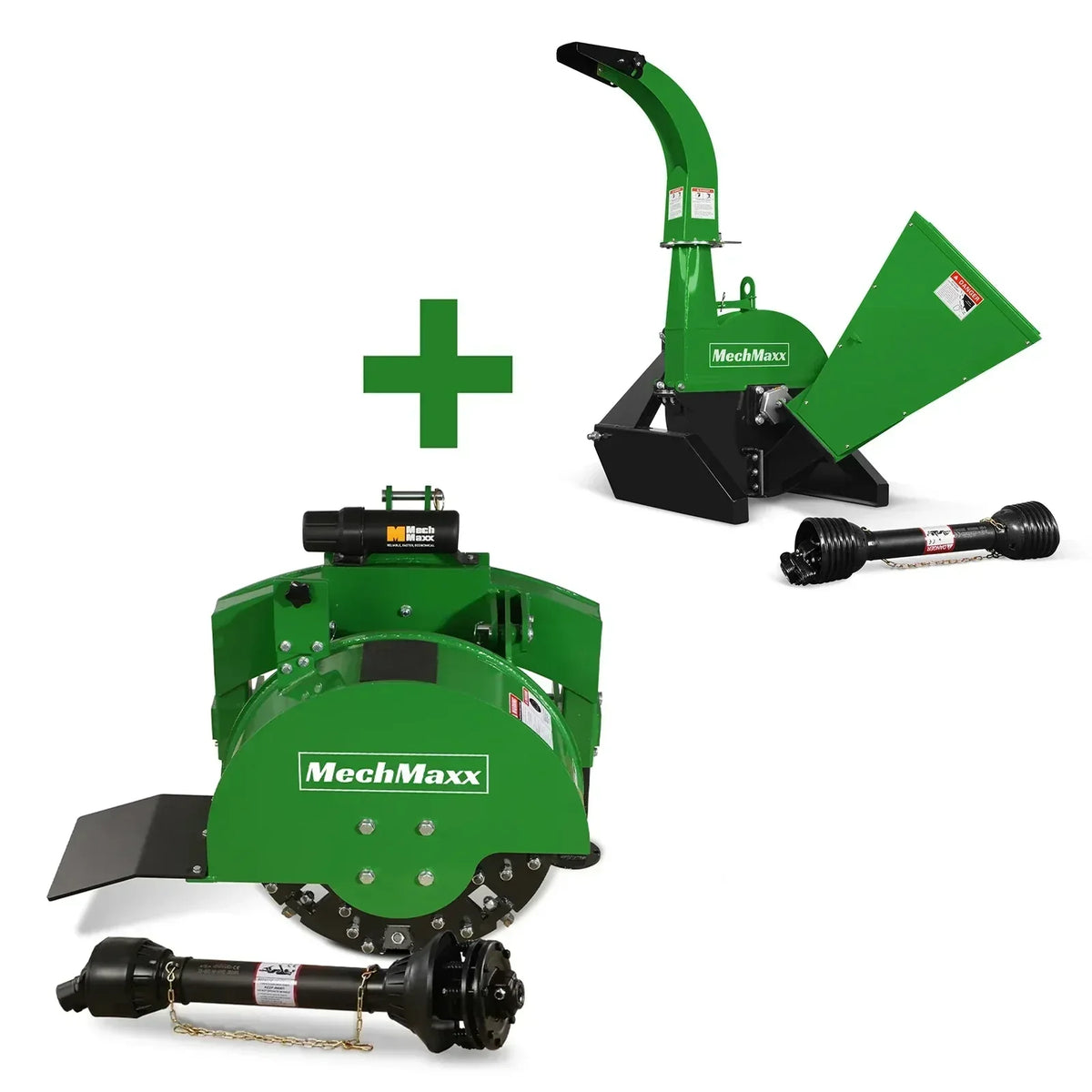 3-Point PTO Stump Grinder & Wood Chipper Bundle