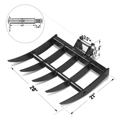 4-Piece Mini Excavator Attachment Set for Mini Compact Excavator ( SKU: 150530; 150531; 150532 )