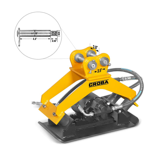 Compactor for Mini Compact Excavator MEC17, MEC17PRO (SKU: 150533; 150534）