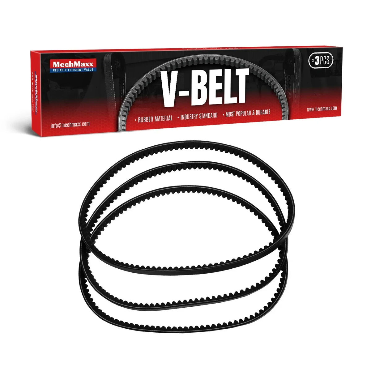 ( 1 Pack / 3 Pcs ) V Belt For ATV Mower, 17*1016 (SKU:150133; 150149）