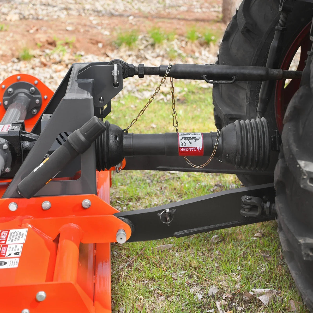 48 in Stone Burier Reverse Rotary Tiller,  3 Point Hitch Cat.1,  Chain Drive,  PTO Shaft Included with Slip Clutch,  20-45 HP,  RSB48