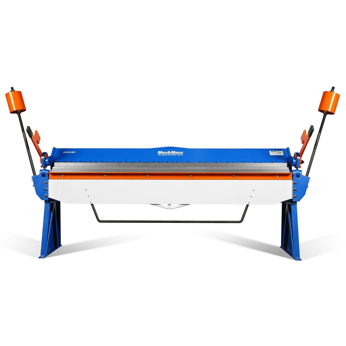 120-inch Manual Sheet Metal Brake - 14 Gauge Bending Capacity, Adjustable Fingers, Heavy-Duty Steel Construction, Precision Bending for Box and Pan PB12014