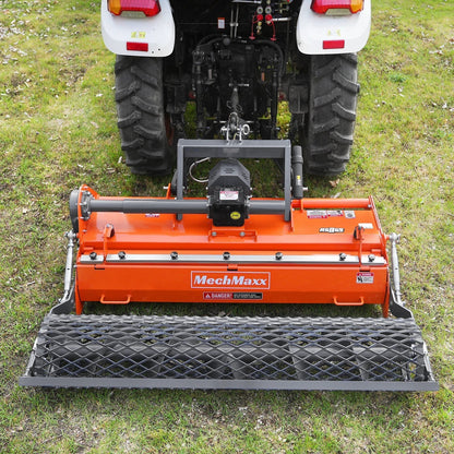 65 in Stone Burier Reverse Rotary Tiller,  3 Point Hitch Cat.1,  Chain Drive,  PTO Shaft Included with Slip Clutch,  30-55 HP,  RSB65