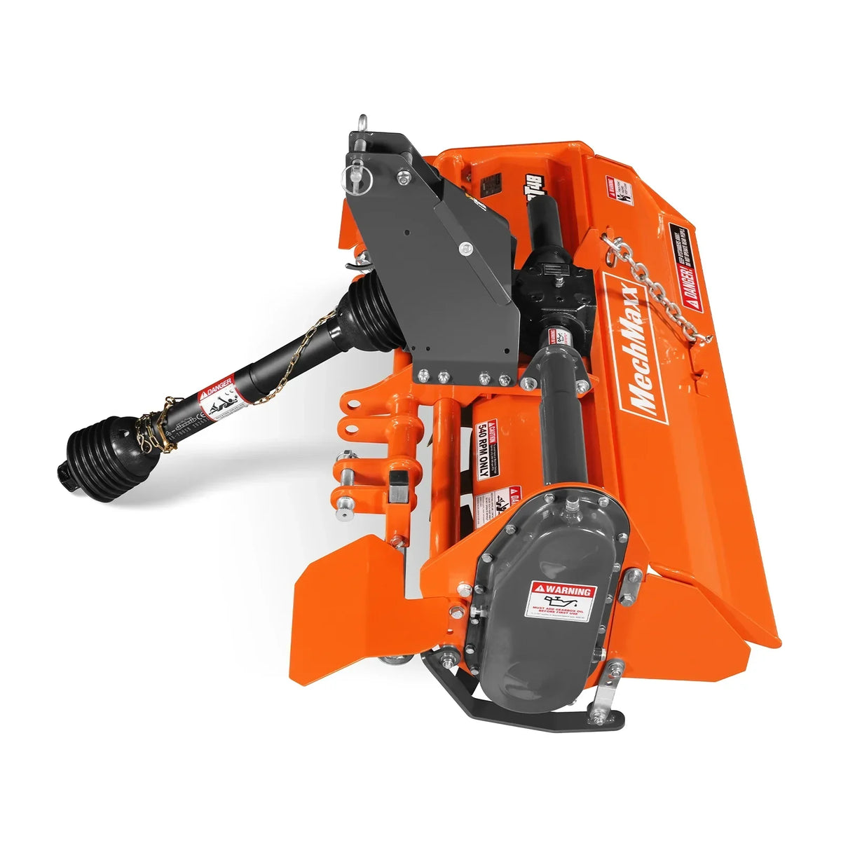 48 in Rotary Tiller,  3 Point Hitch Cat.1,  Chain Drive,  PTO Shaft Included with Shear Bolt,  18-35 HP,  LRT48