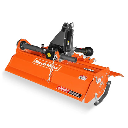 48 in Rotary Tiller,  3 Point Hitch Cat.1,  Chain Drive,  PTO Shaft Included with Shear Bolt,  18-35 HP,  LRT48